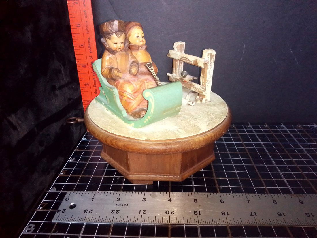 Vintage Anri wood Lara's theme music box Thorens movement (1 of 7)