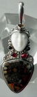 121: SAJEN GODDESS STERLING PENDANT WITH STONES 1633
