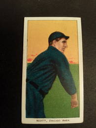 Vintage 1909-1911 T 206 Baseball card Jim Scott, shadow error? ATTN: INVESTERS!!!