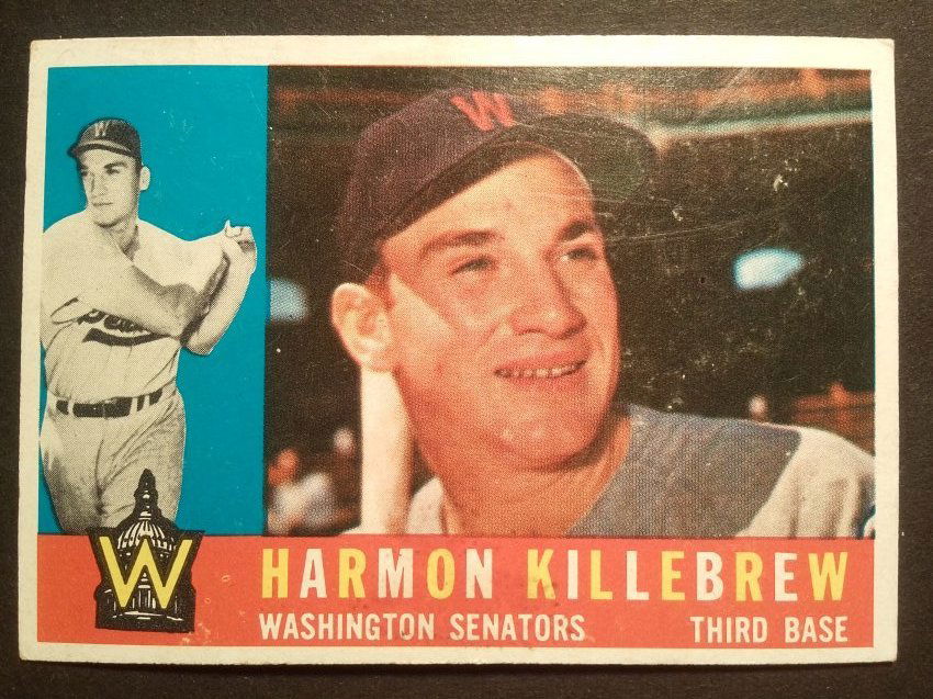 1960 Topps #210 Harmon Killebrew, Hall of Fame,, Vintage baseball card (1 of 2)