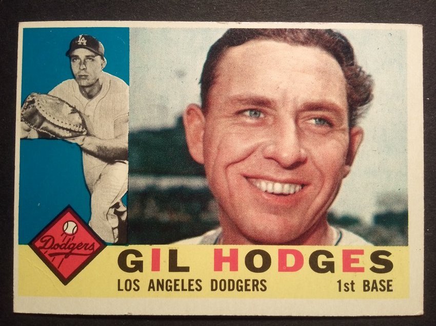 1960 Topps #295 Gil Hodges, Hall of Fame,, Vintage baseball card (1 of 2)