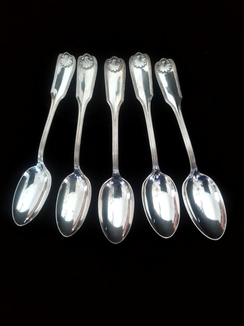 5 Towle Sterling Apr. 19, 1904 T-lion Benjamin Franklin pattern teaspoons, 4.03 troy ounces: 5 Towle Sterling Apr. 19, 1904 T-lion Benjamin Franklin pattern teaspoons, 4.03 troy ounces. These spoons do not have a monogram. Attn: Although I have quickly cleaned most of the Sterling & Silver pl
