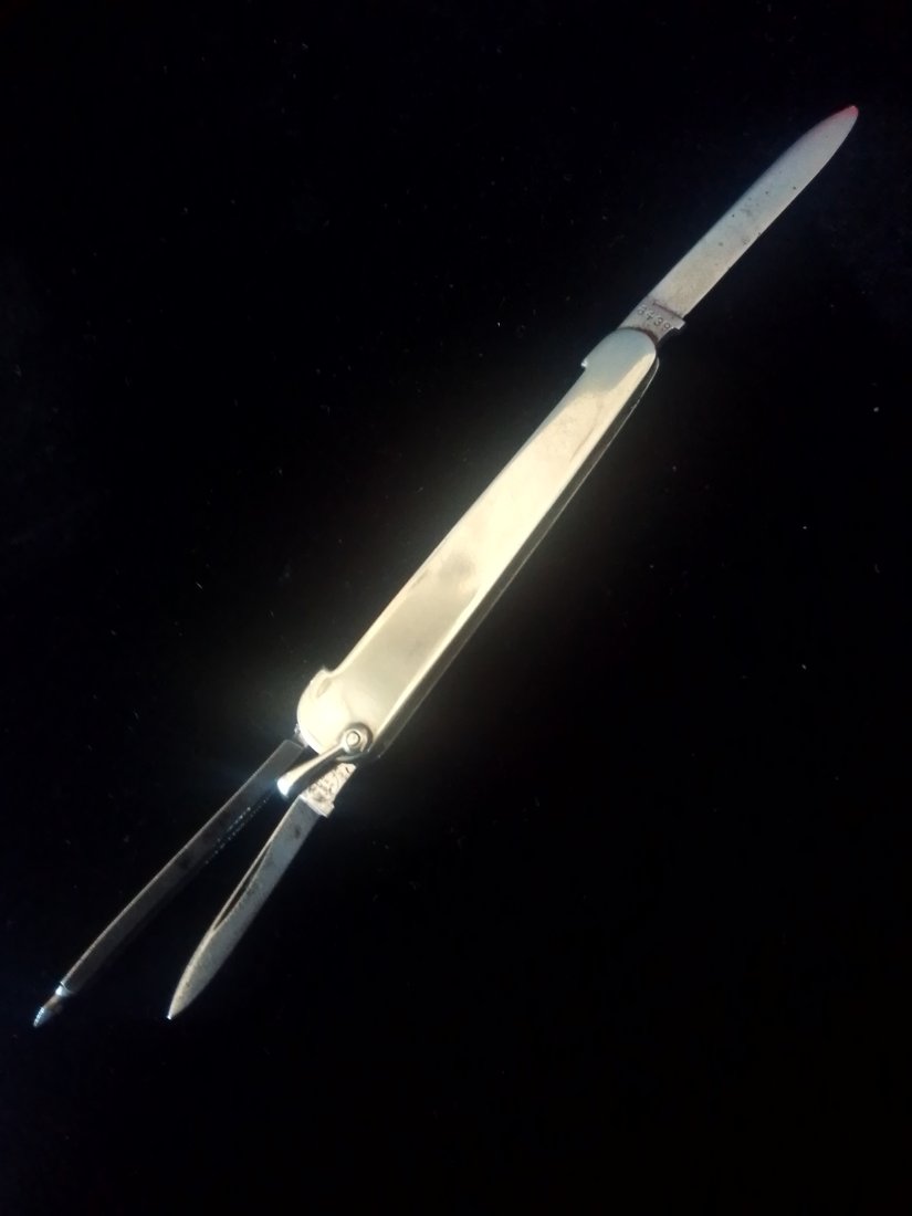 Vintage Remington UMC 6439 watch fob knife / 2 blade & file pick tool pocket knife very clean (1 of 12)