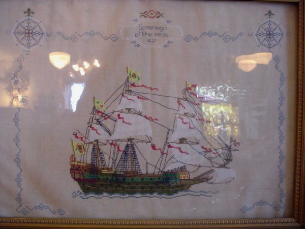 NEEDLEPOINT OF LG SAILBOAT 13679 - 3