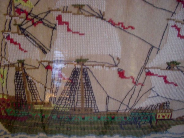 NEEDLEPOINT OF LG SAILBOAT 13679 - 4