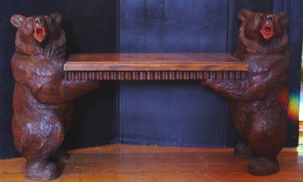 601 Black Forest Cvd Child Bear Bench W Music Bx 14049 Apr 08