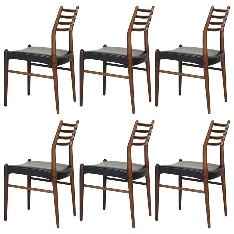 6 Rosewood Dining Chairs by Arne Vodder for Vamo (1 of 9)