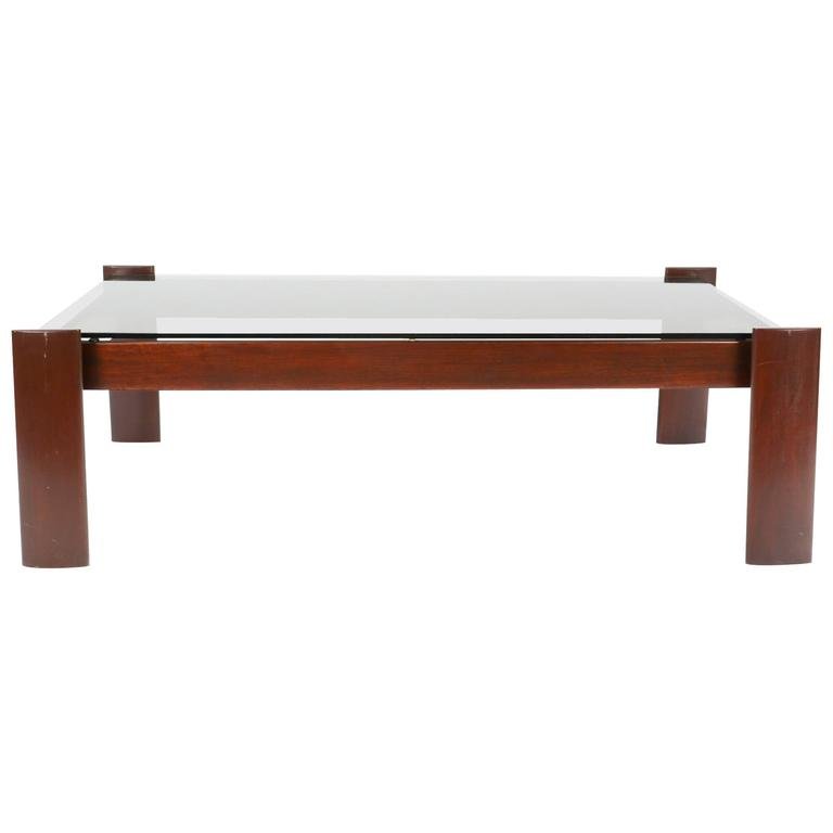 Percival Lafer Coffee Table Brazilian Rosewood Frame (1 of 4)
