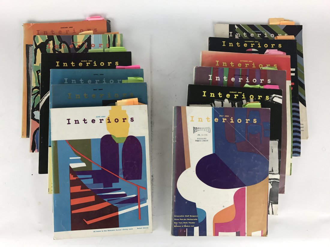 Interiors Magazine 1964 All 12 Issues (1 of 4)