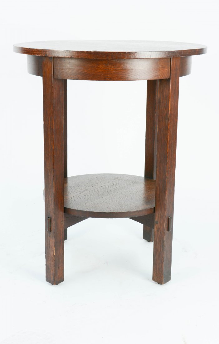 L & JG Stickley Oak Lamp Table #540 (1 of 5)