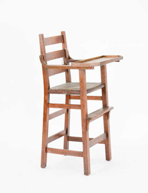 Gustav Stickley Oak Child S High Chair 388