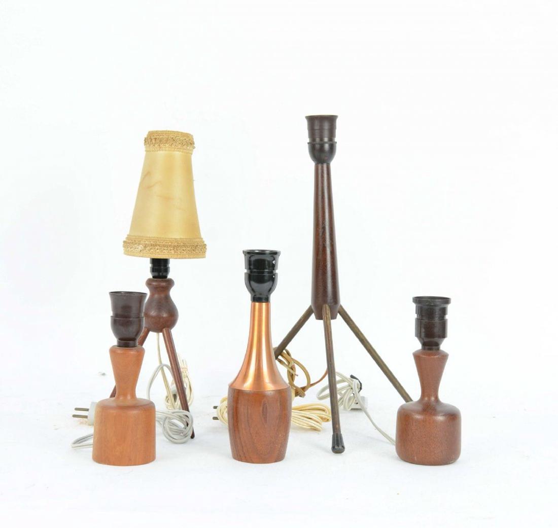 5 Danish Petit Teak Lamps Jo Gammelgaard and others (1 of 3)