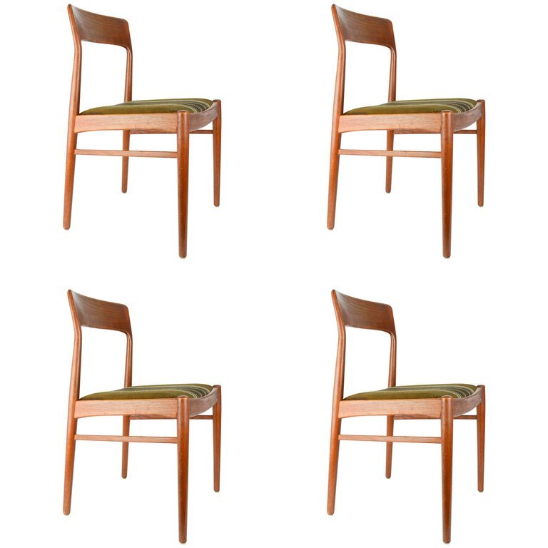 Set of Four Niels Otto Moller Dining Chairs in Teak (1 of 8)