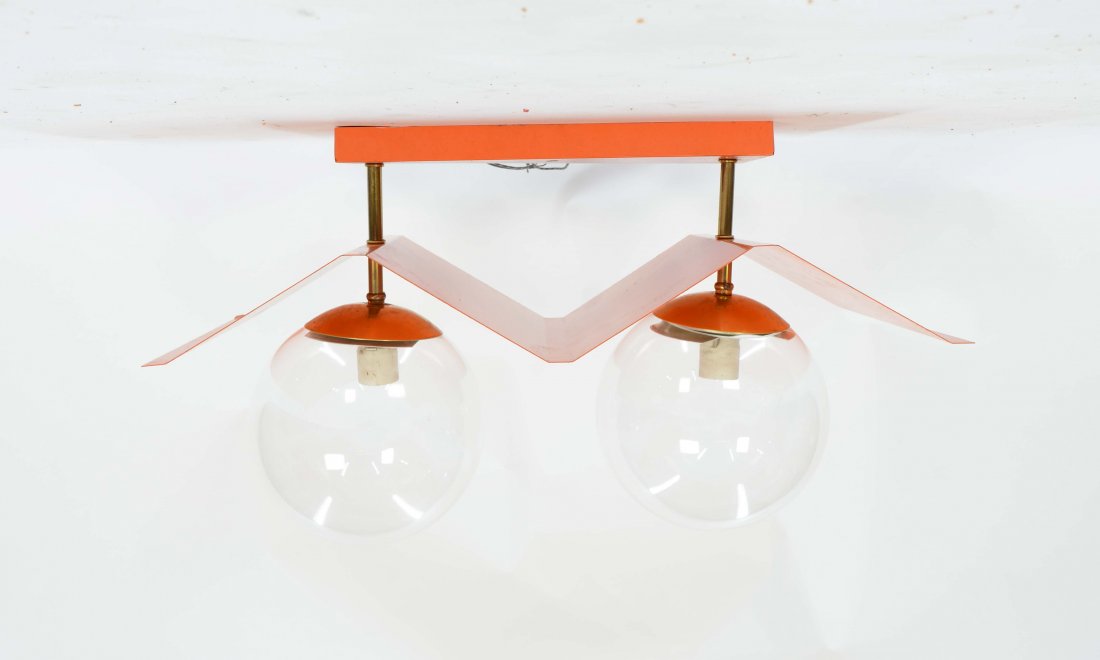 Memphis Italian Modern Wave Cieling Fixture: Beautiful piece. Italian wave cieling fixture. 15" H 24.5" W 12" D