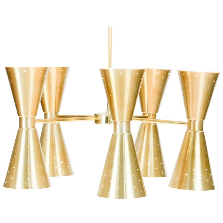 1960s Brass Starlite Chandelier (1 of 7)