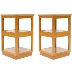 Pair of Edward Wormley for Drexel Tiered Nightstands (1 of 6)