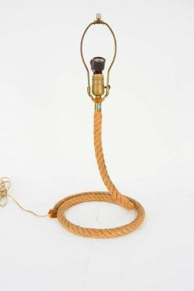 Serpentine Modernist Rope Lamp (1 of 3)