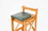 Set of Danish Rustic Modern Bar Stools with Green Seats - 6