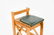 Set of Danish Rustic Modern Bar Stools with Green Seats - 7