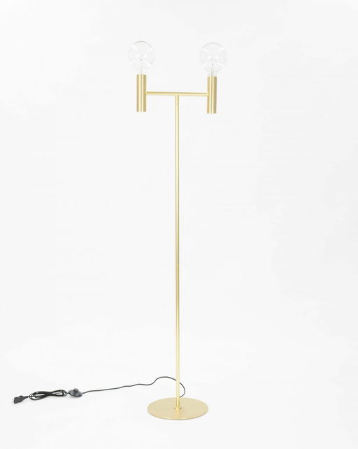 Seed Designs Of Denmark Double Head Brass Floor Lamp Apr