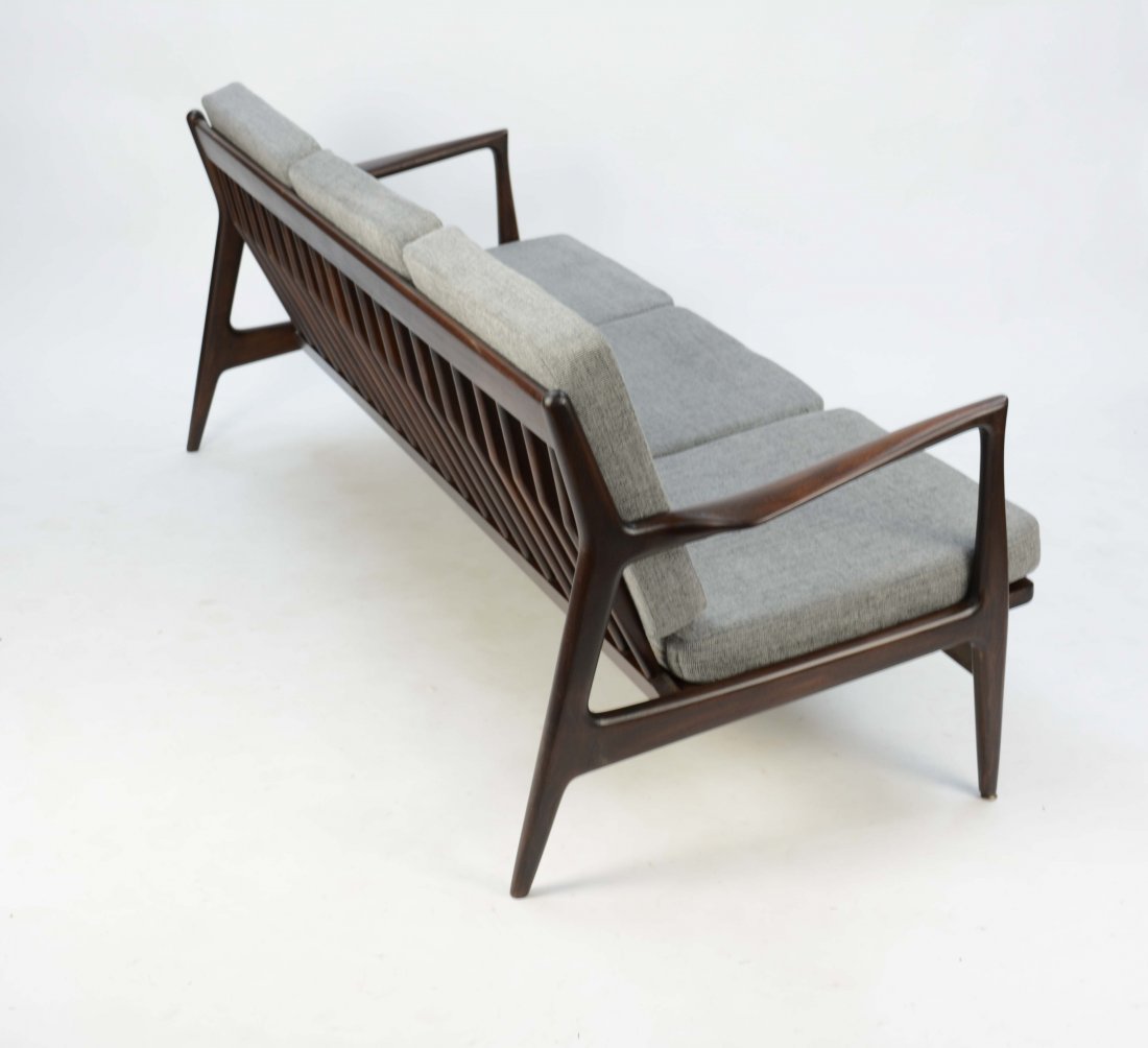 Ib Kofod Larsen Flair Arm Sofa for Selig: Ib Kofod Larsen Flair Arm Sofa for Selig. 28" H Seat H 16" 74"L 33"D