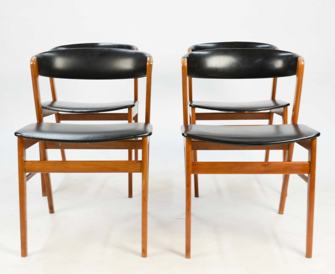 A Set of 4 Danish Teak Dining Chairs by Sax Mobler (1 of 6)