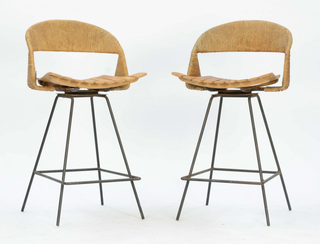 A Pair of Arthur Umanoff Bar Stools (1 of 4)
