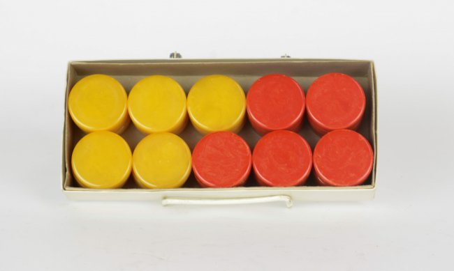 Colored set of Bakelite Pieces: Bakelite Pieces. Measurement is for a single piece