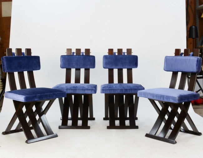 Set of 4 Harvey Probber X Dining Chairs (1 of 7)