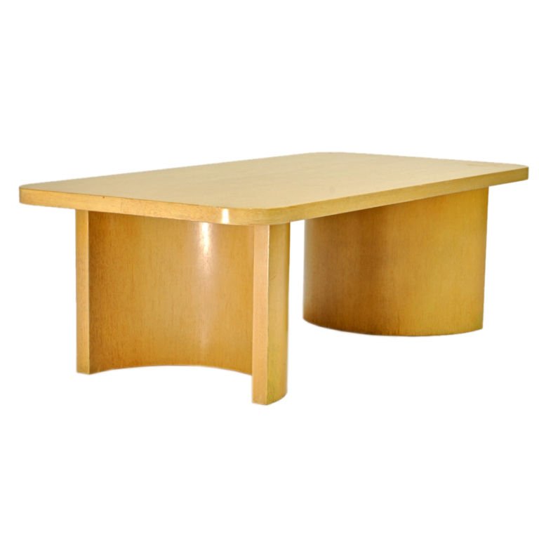 Gilbert Rohde for Herman Miller Coffee Table: Gilbert Rohde's coffee table for Herman Miller model 7020. Dimensions: Height: 14.5 in.\ Width: 44 in.\ Depth: 22 in.\. (Key Word Search: Edward Wormley, Laszlo, Dunbar, Harvey Probber, T.H. Robsjohn-