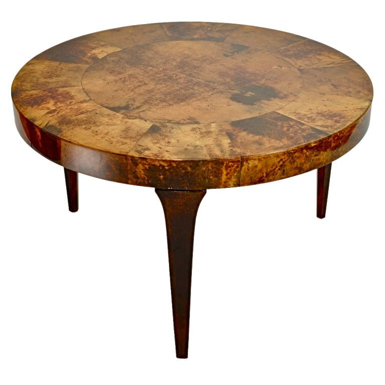 Aldo Tura Parchment Dining Table (1 of 4)
