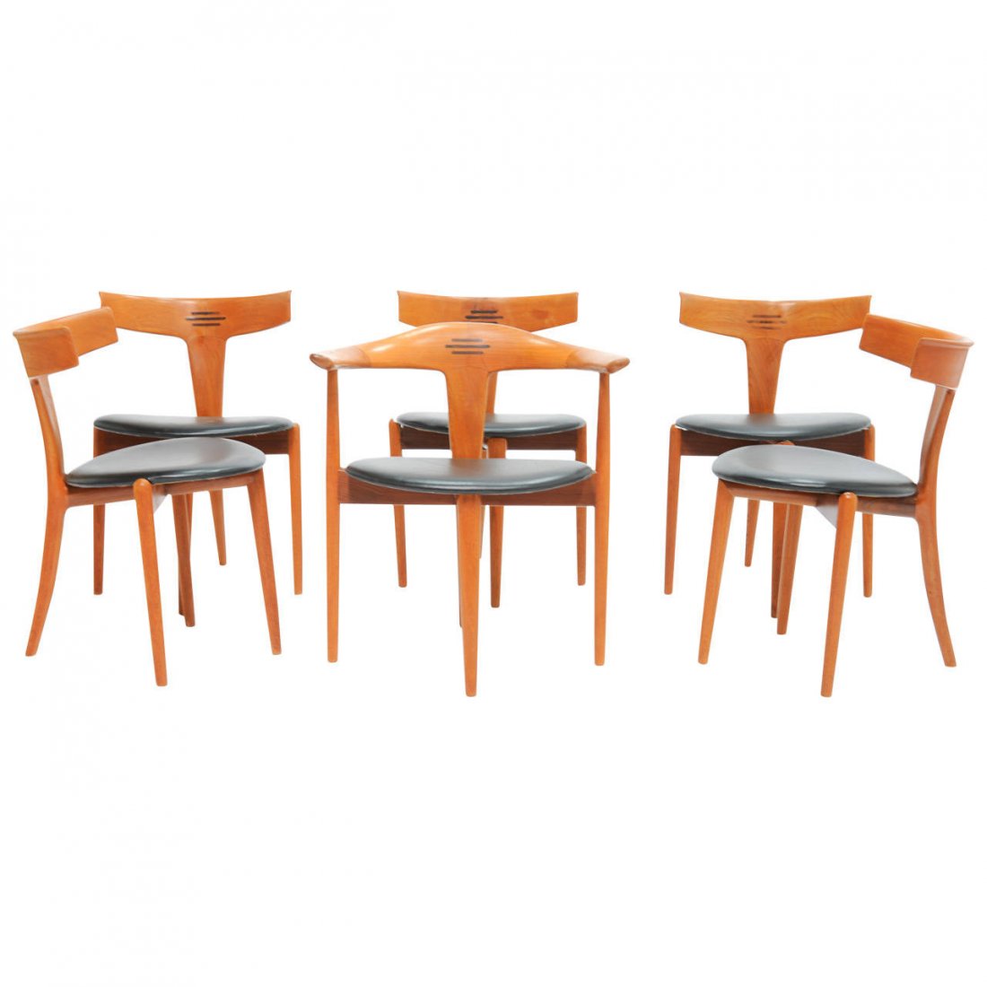 Stunning Rare Set of Six Chairs by Kurt Ostervig for (1 of 10)
