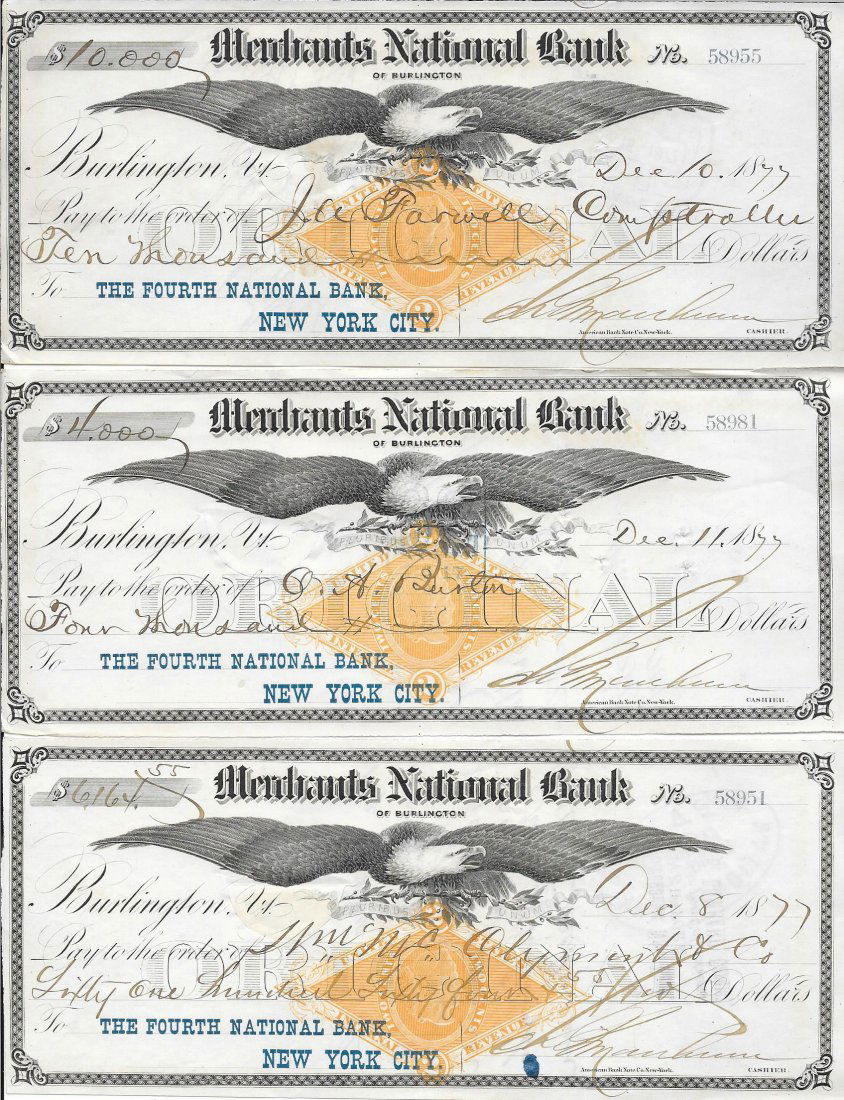 Early Bank Checks (1 of 2)