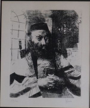 Jack Levine signed serigraph 63/100 (1 of 2)