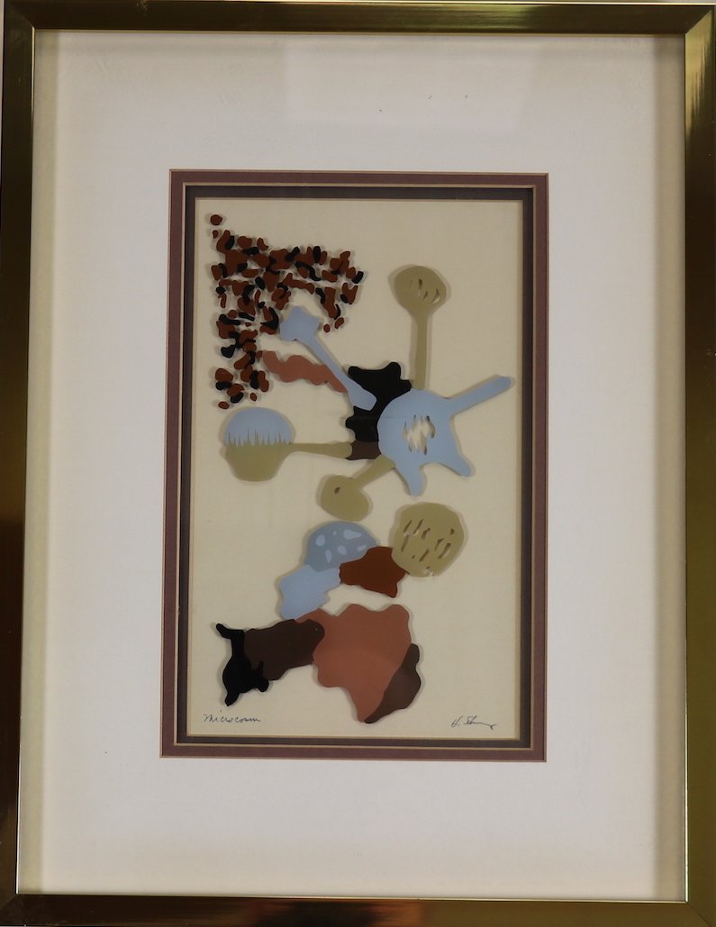 Harris G. Strong  Mixed Median paper "Microcosm" (1 of 3)