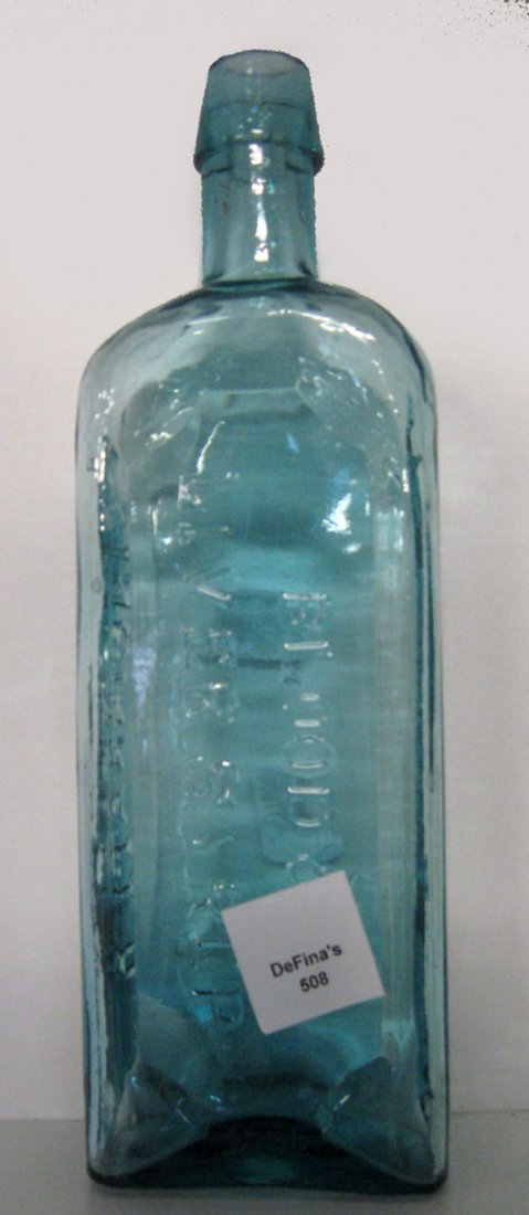 Bottle, Scovill ''Blood and Liver Syrup'' Cincinna: Bottle, Scovill ''Blood and Liver Syrup'' Cincinnati, O. Great color. Appropriate age wear. $20-30