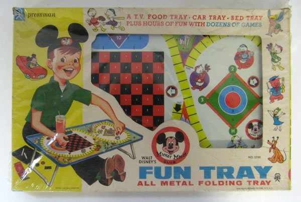 Disney Fun Tray Set with box. Excellent with original b: Disney Fun Tray Set with box. Excellent with original box. Appropriate age wear. $50-80