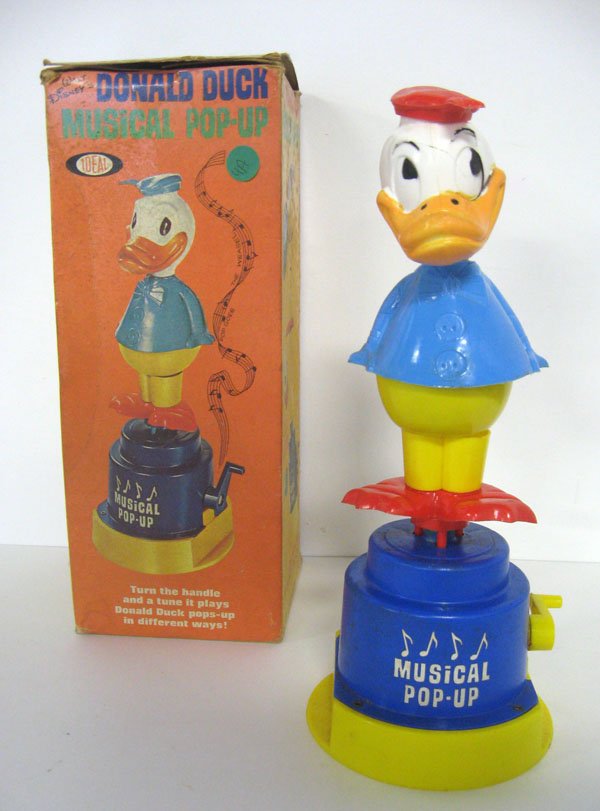 Ideal Donald Duck pop-up with box. Excellent with origi: Ideal Donald Duck pop-up with box. Excellent with original box. Appropriate age wear. $50-80