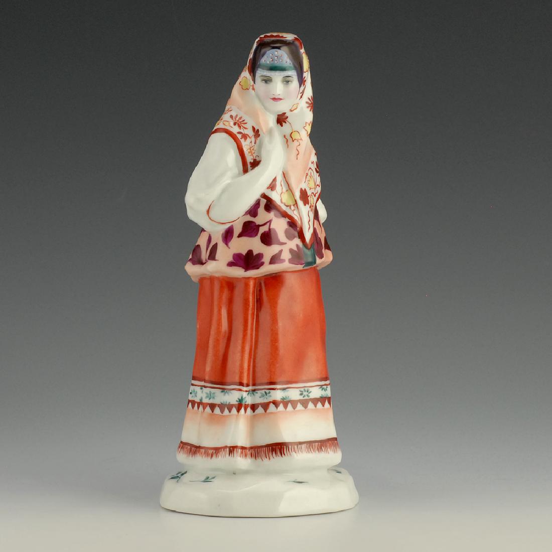 A Soviet Peoples of Russia porcelain figure (1 of 4)