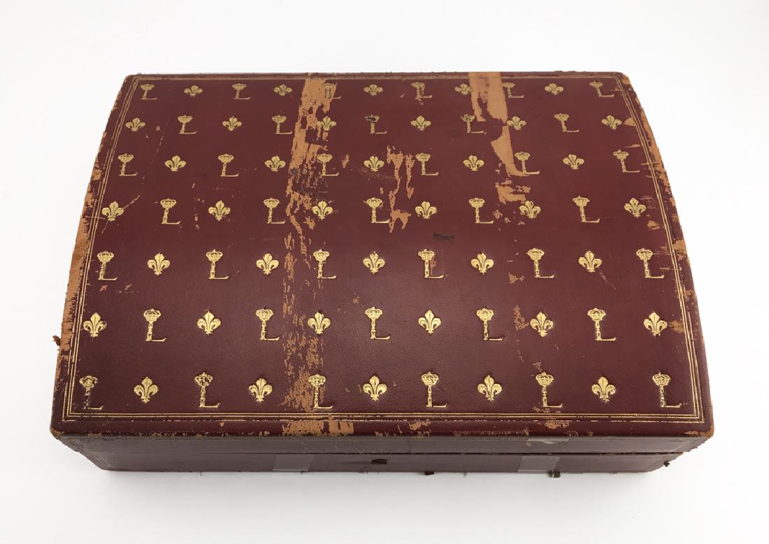 A French gilt-stamped morocco leather-bound box (1 of 5)