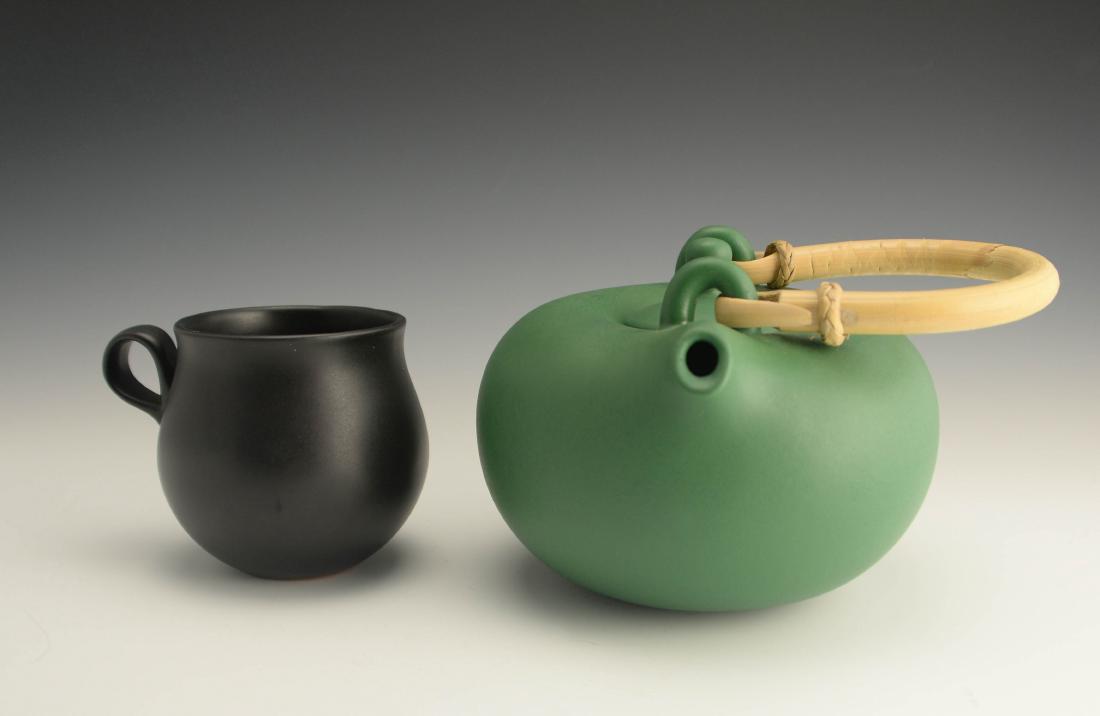 Zeisel OC Terracotta Teapot & Cup (1999) (1 of 4)