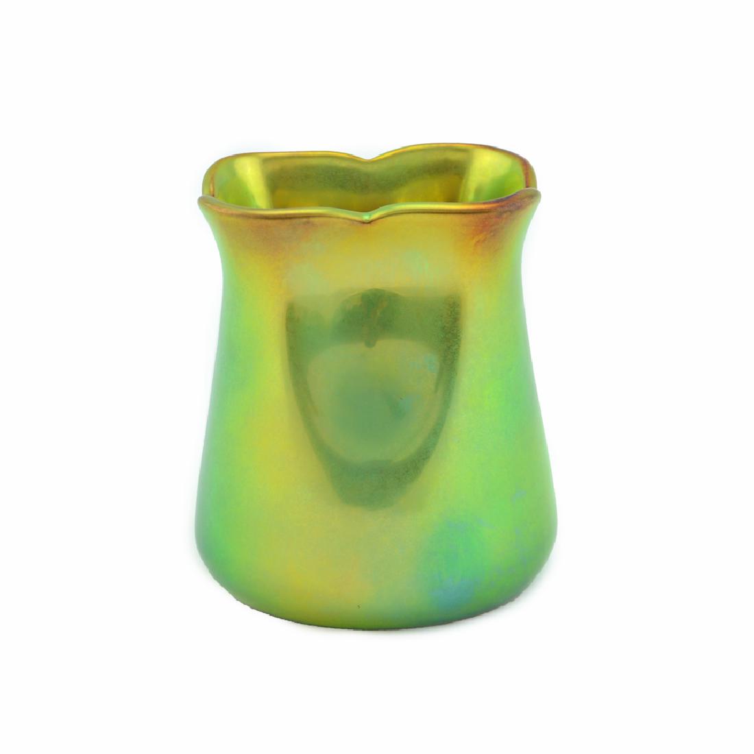 Zeisel Zsolnay Eosin Vase (1983/1999): Eva Zeisel, a Vase based on a design first made for Riverside China, designed 1983, the underside stamped with the factory's mark and Eva Zeisel, produced by Zsolnay Porcelanmanufaktura, Pecs, Hungary