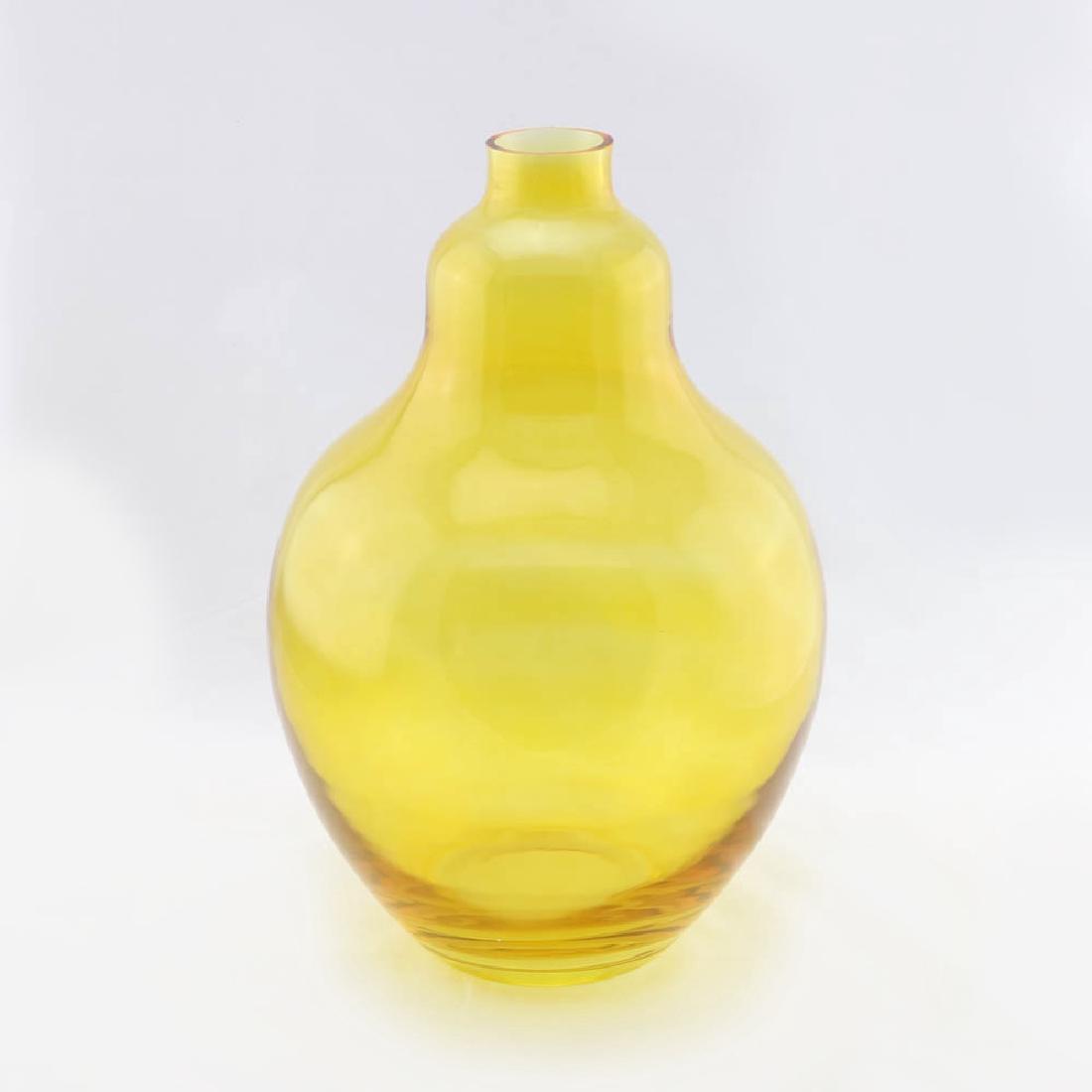 Zeisel Mglass Amber Baluster Vase (2004) (1 of 3)