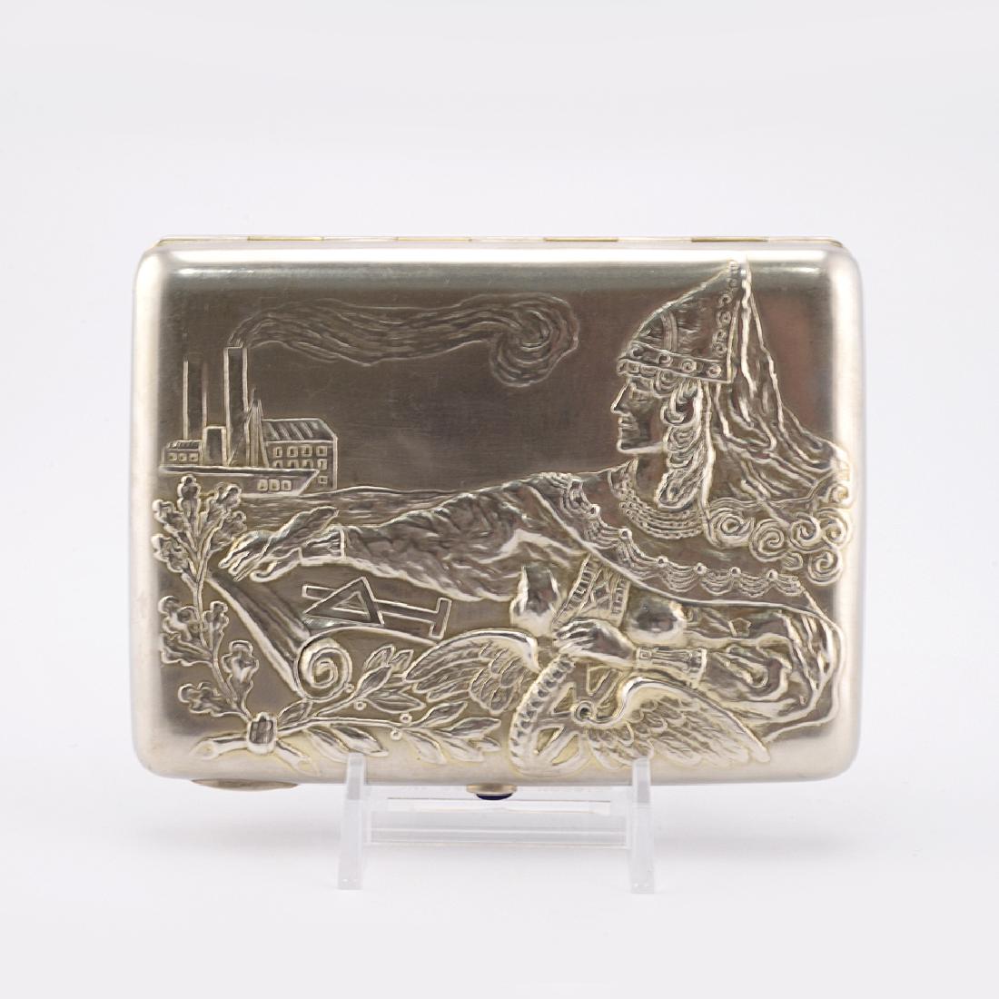 Russian silver cigarette case (1 of 6)