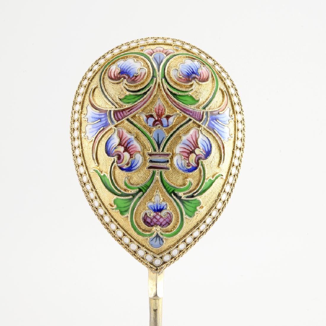 Agafonov shaded enamel serving spoon (1 of 4)