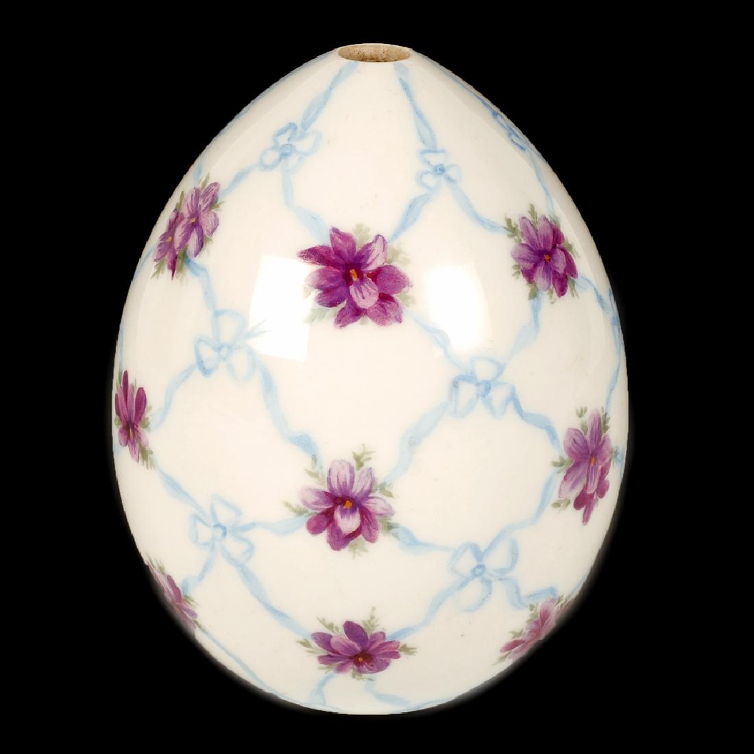 Russian 19thc porcelain Easter egg (1 of 2)