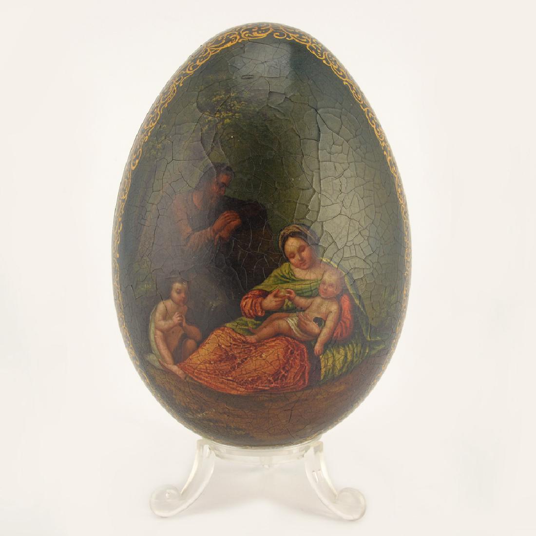 Lukutin lacquer egg Birth of Christ (1 of 8)