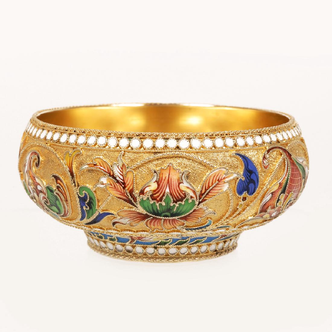 Agafonov shaded enamel master salt bowl (1 of 5)