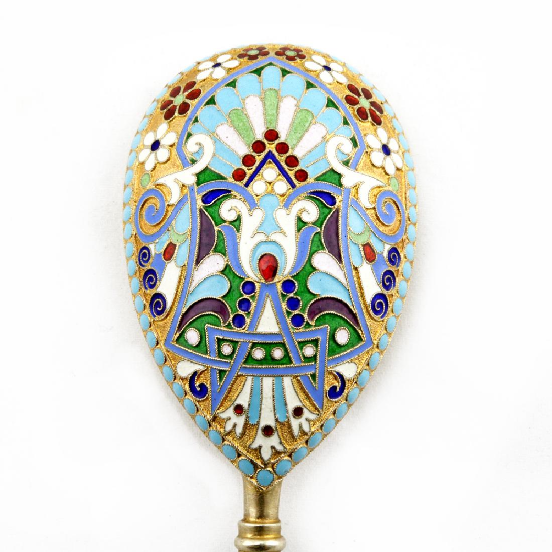 Khlebnikov cloisonne serving spoon (1 of 4)