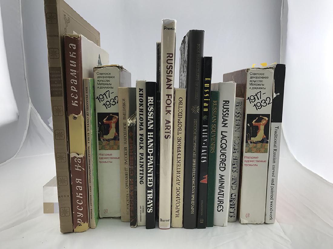 A large group of books on Russian folk art and samovars (1 of 1)